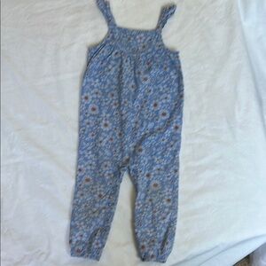 Carter's Blue and White Floral Kids Romper